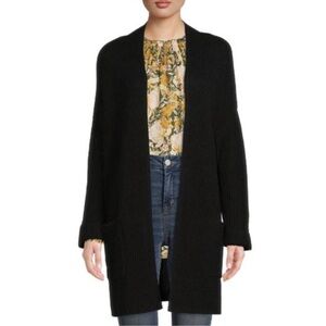 EUC Time and Tru Black Long Cardigan sz M